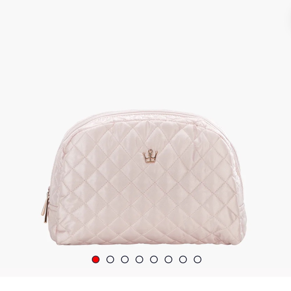 NWOT Oliver Thomas KST Cosmetic Case Medium in Petal Pink
